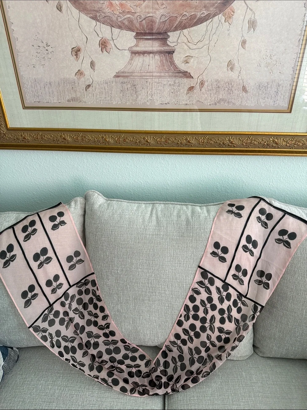 Echo pure silk scarf